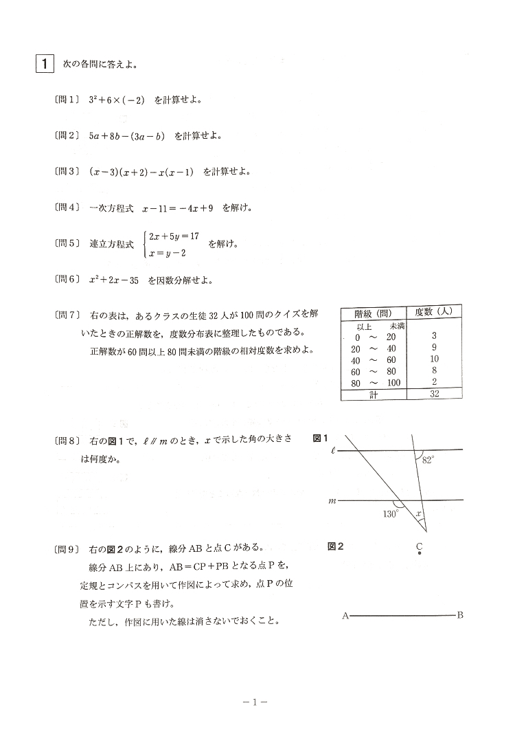 都立高校入試数学 大問1 は確実に満点を取る 坂本良太 Note