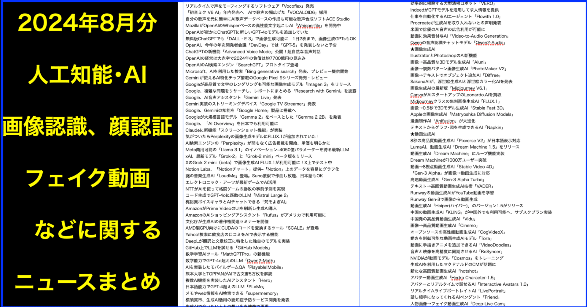 人工知能・AIに関するニュース(2024年8月分)Podcast配信｜(新潟県)長岡