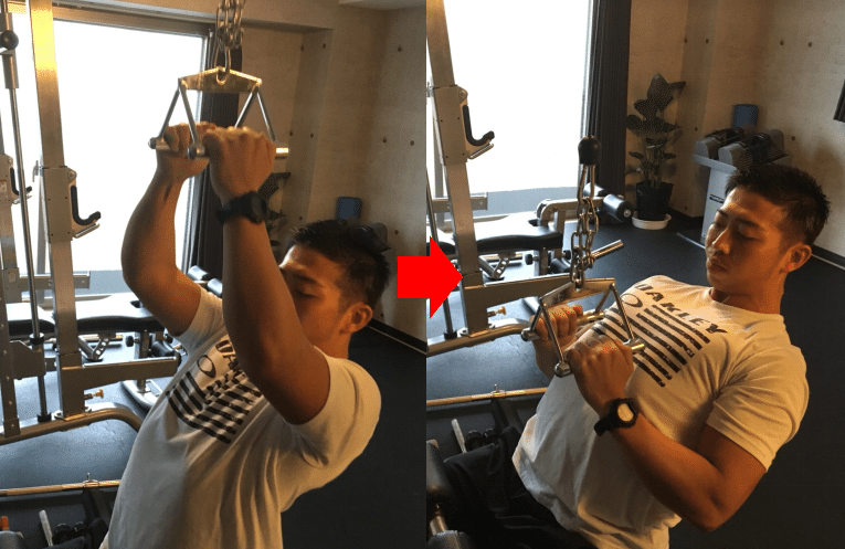 パラレルグリップバー ラットプルダウン