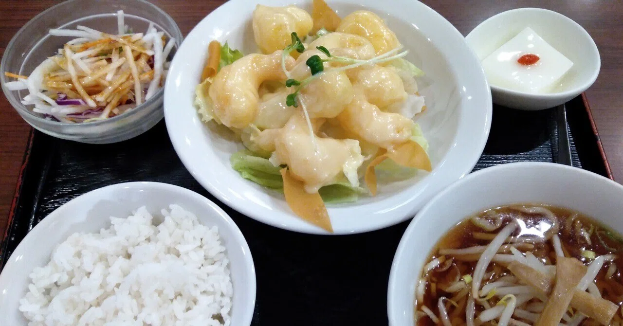エビマヨ定食 2024.8.26｜おくむらなをし