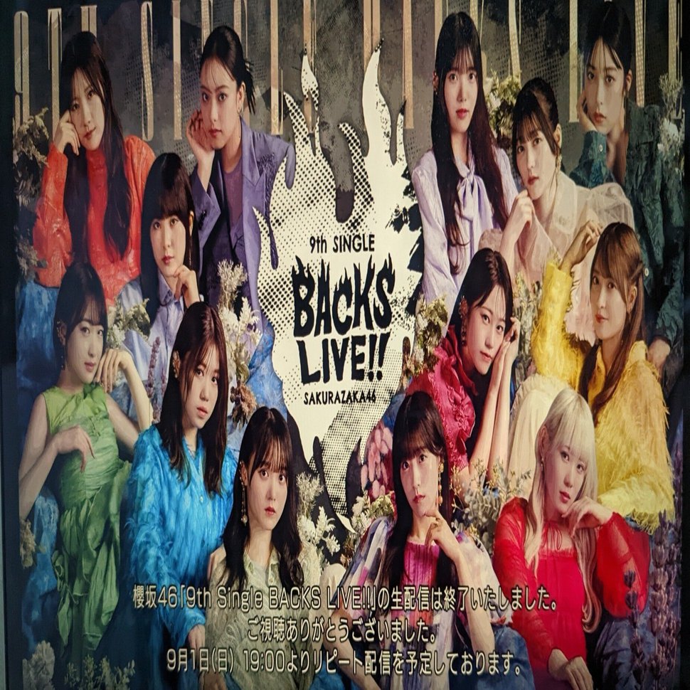 櫻坂46 9th Single BACKS LIVE!!｜きーこ