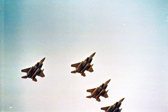 空自のF-15J戦闘機。米国マクドネル・ダグラス社（当時）が開発し我が国では1976年に制式採用。 #自衛隊