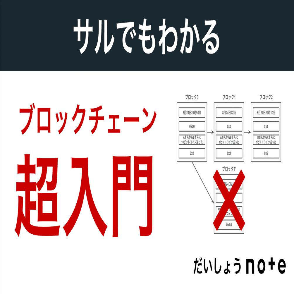 サルでもわかるブロックチェーン超入門｜だいしょう｜不動産ビジネスモデル