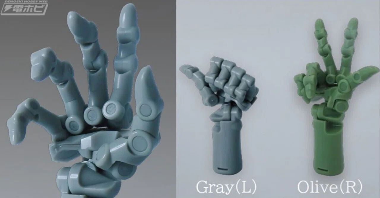 グー・チョキ・パーができちゃう可動手首フィギュアのカプセルトイ
