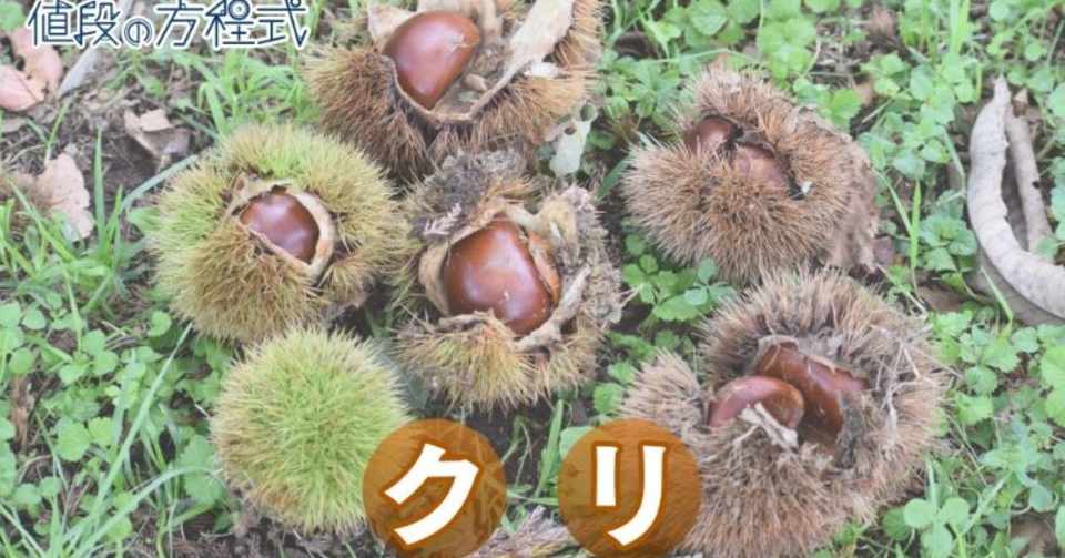 味覚の秋なのにクリも高い 村野孝直 bsテレ東 日経モーニングプラス 値段の方程式 Note