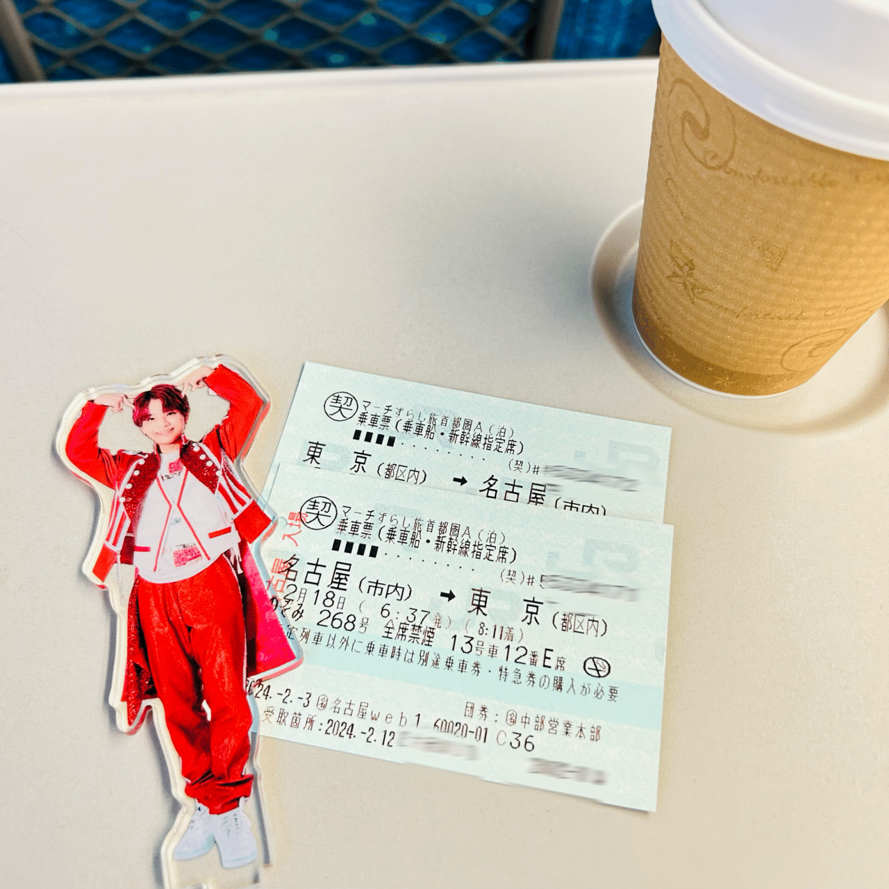 新幹線指定席特急券・乗車券　東京⇔名古屋 2枚　 新幹線回数券 東京(都区内)⇔ 名古屋(市内) 乗車券 指定席特急