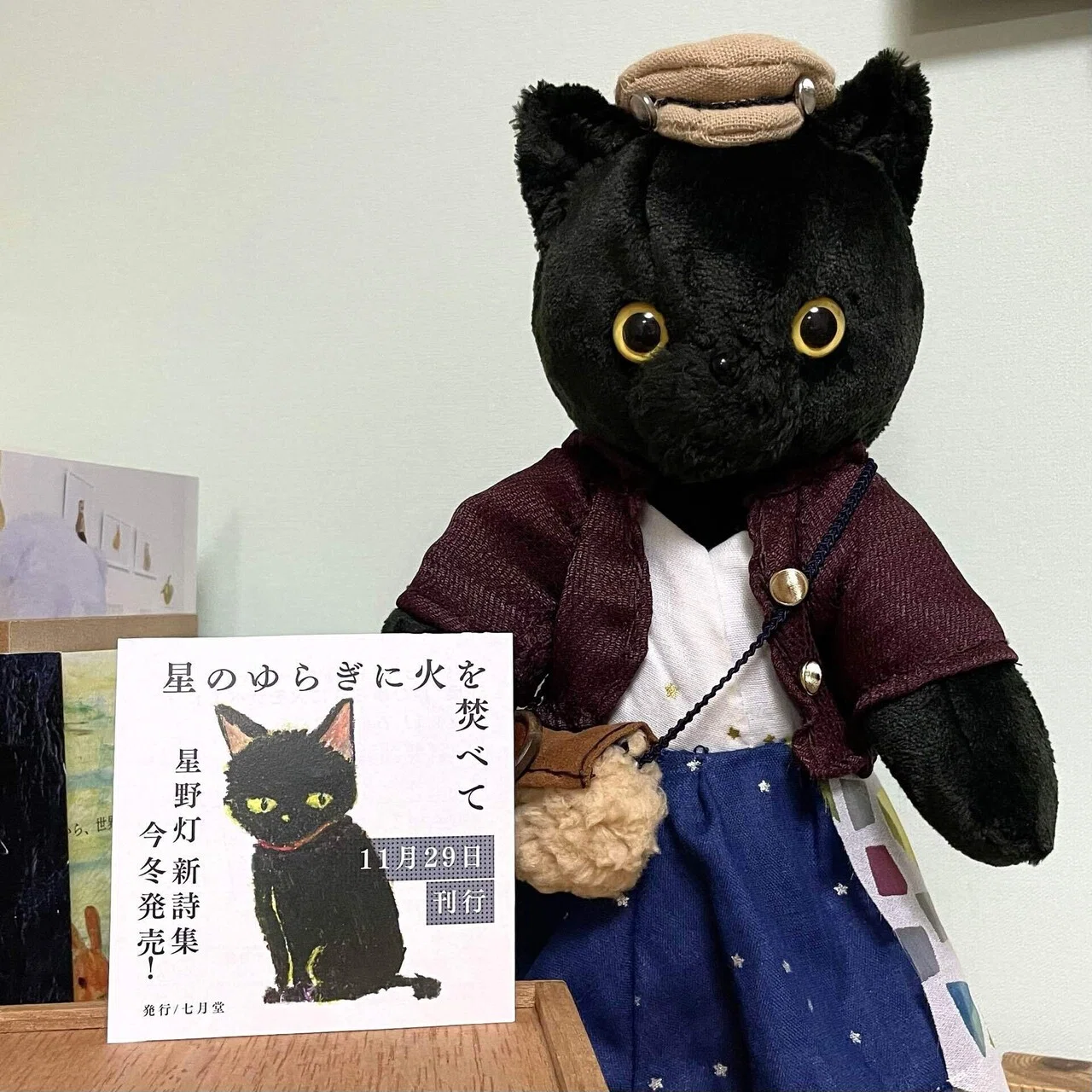 黒猫日記】看板ぬいぐるみの誕生｜星野灯