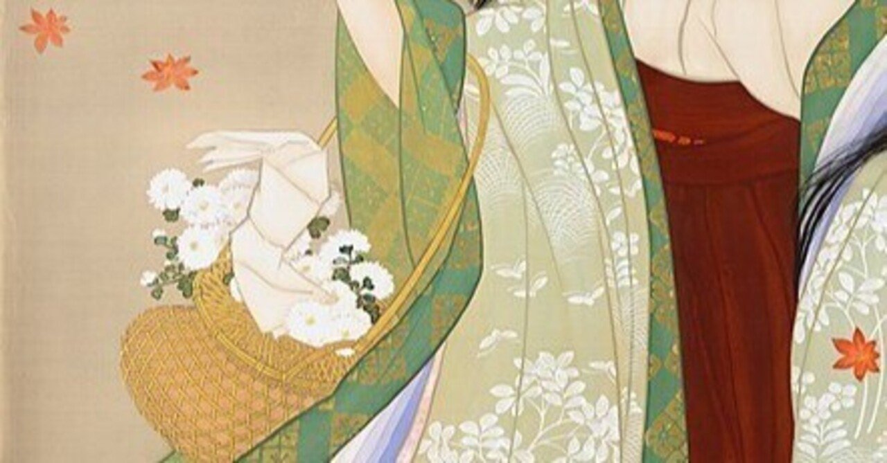 文化勲章受章作家　上村　松園　肉筆作品 文化勲章受章】上村松園『初秋』