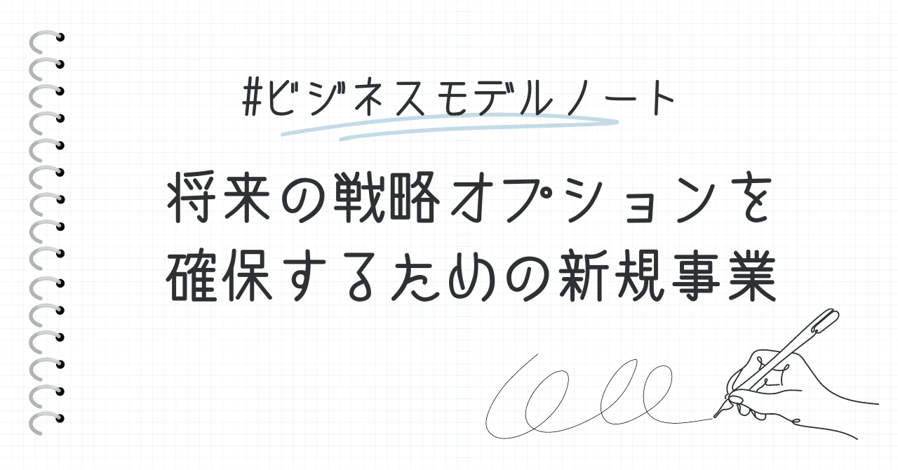 将来の戦略オプションを確保するための新規事業｜ビジネスモデルイノベーション協会（BMIA）
