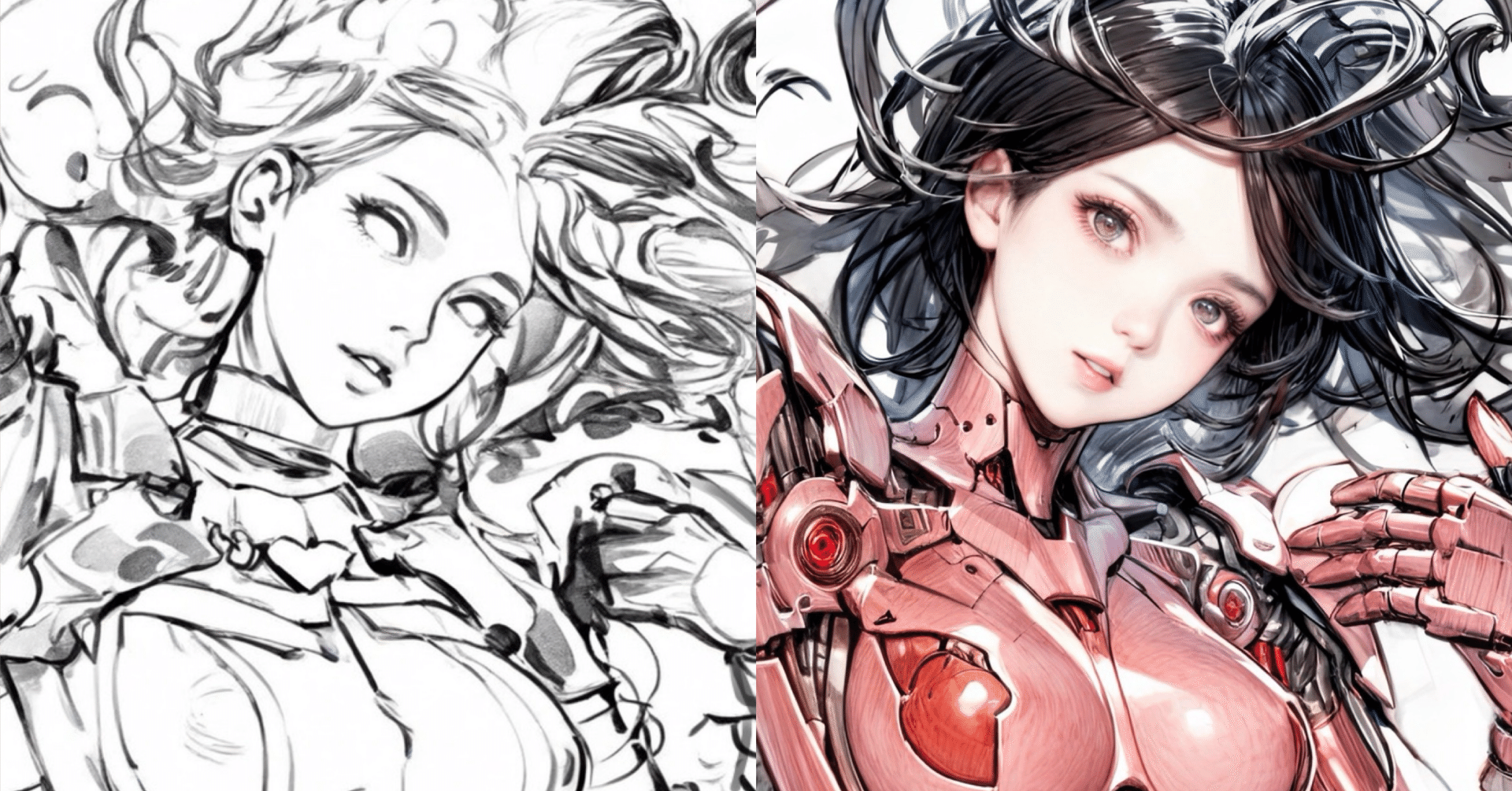 ラフ画に雑な着色を施してStable Diffusion XLのi2iで仕上げる話｜UKI