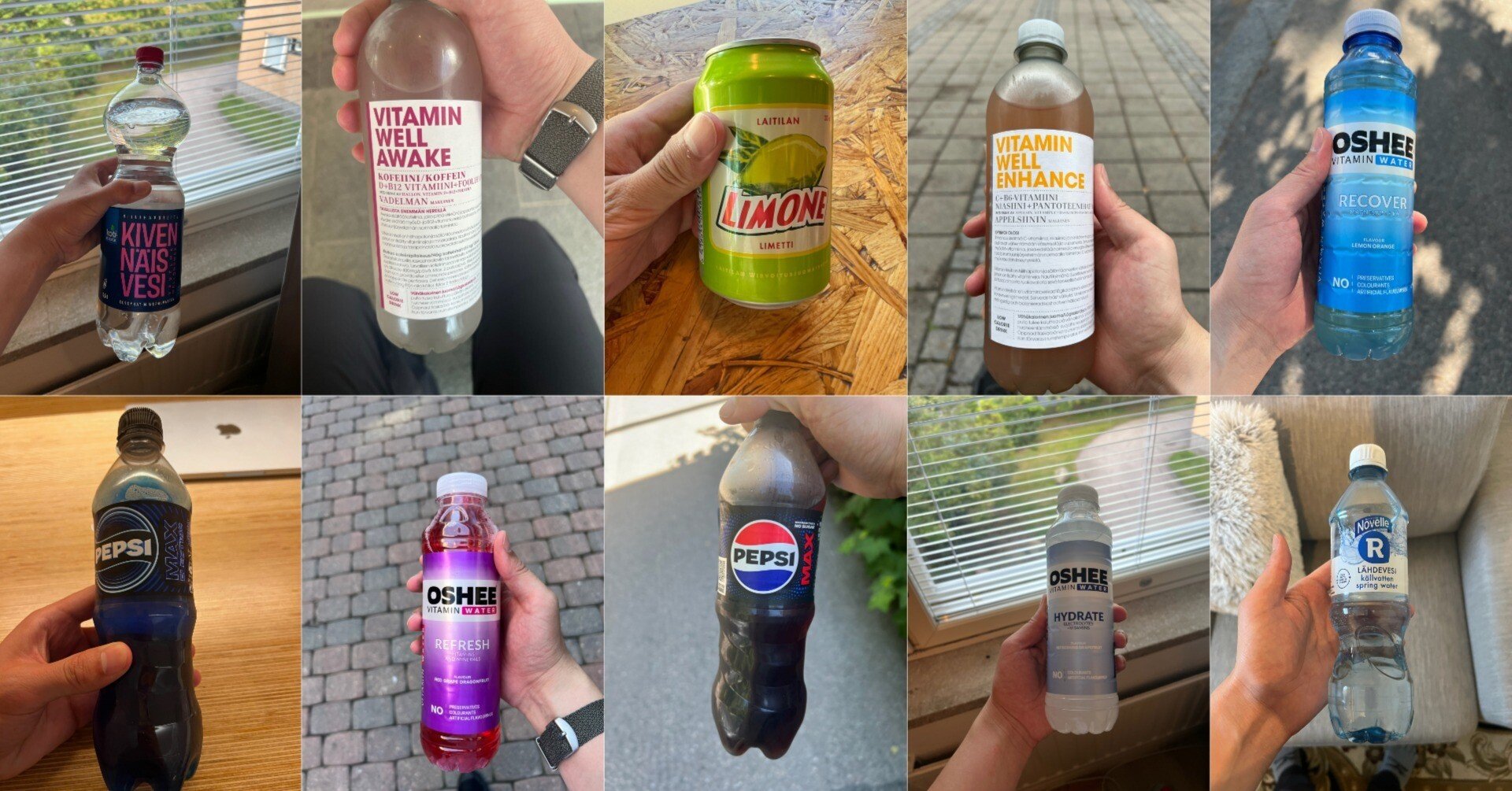 フィンランドで飲んだ飲み物たち（ペットボトル、缶）｜湯浅振一郎