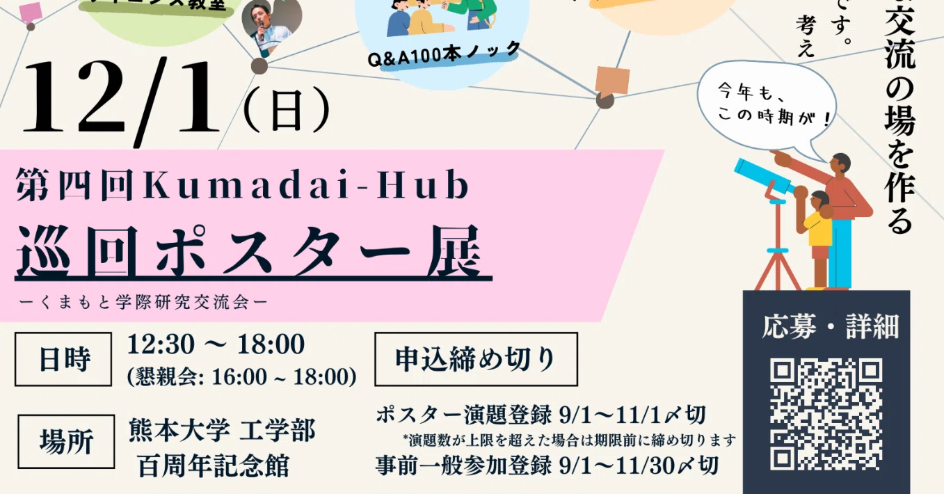 第4回KUMADAI-HUB巡回ポスター展｜くまだいハブ｜KUMADAIHUB｜＠熊本大学