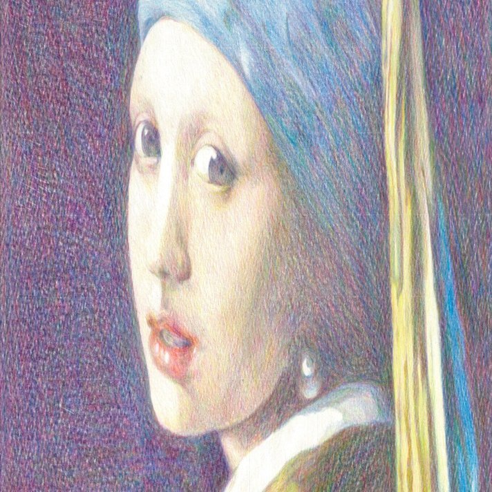 課題作品】 真珠の耳飾りの少女 模写｜鈴木杏子