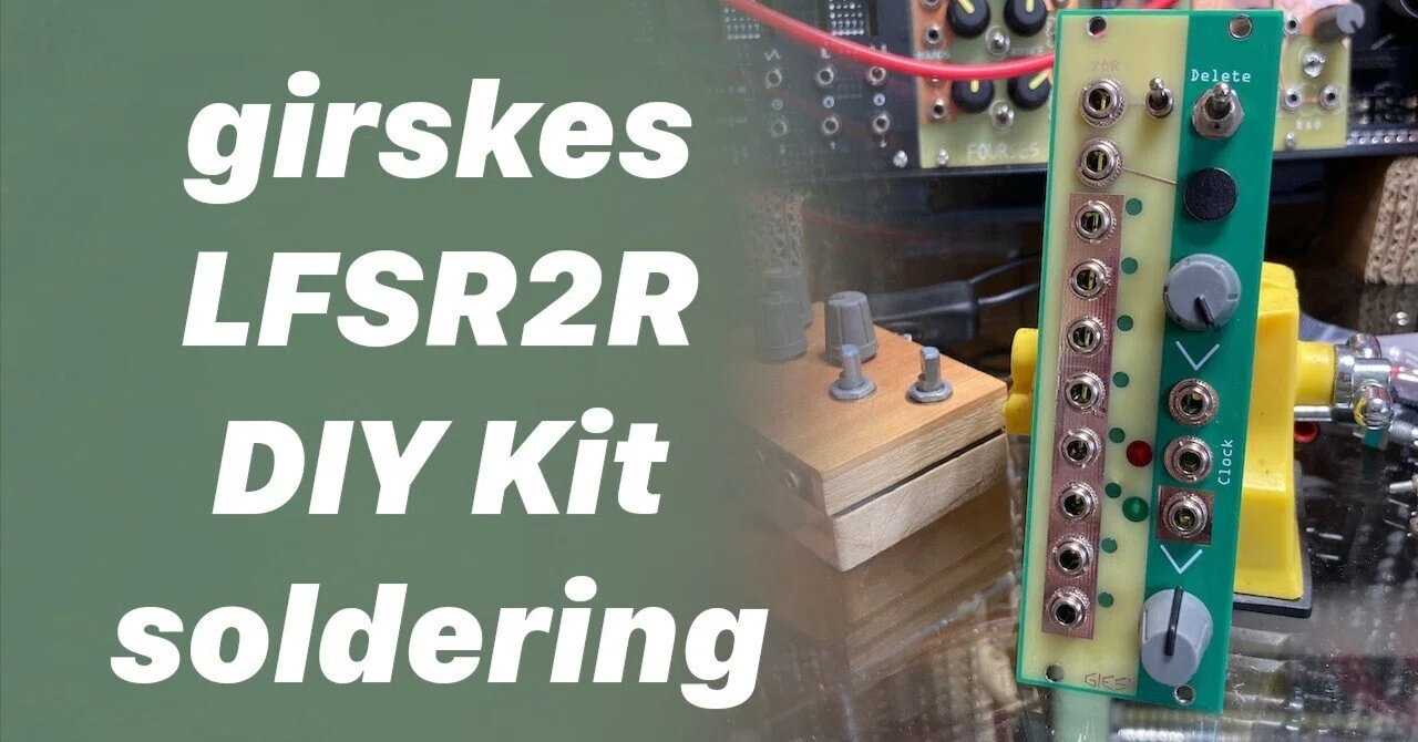 Gijs Gieskes LFSR2R モジュラーシンセ Girskes LFSR2Rというシフトレジスタモジュール｜Z_Hyper
