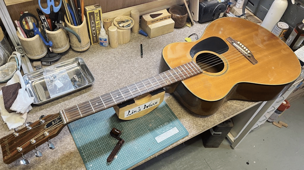 ジャンクギター遊び】YAMAKI F-108 フレット交換｜れんたろ