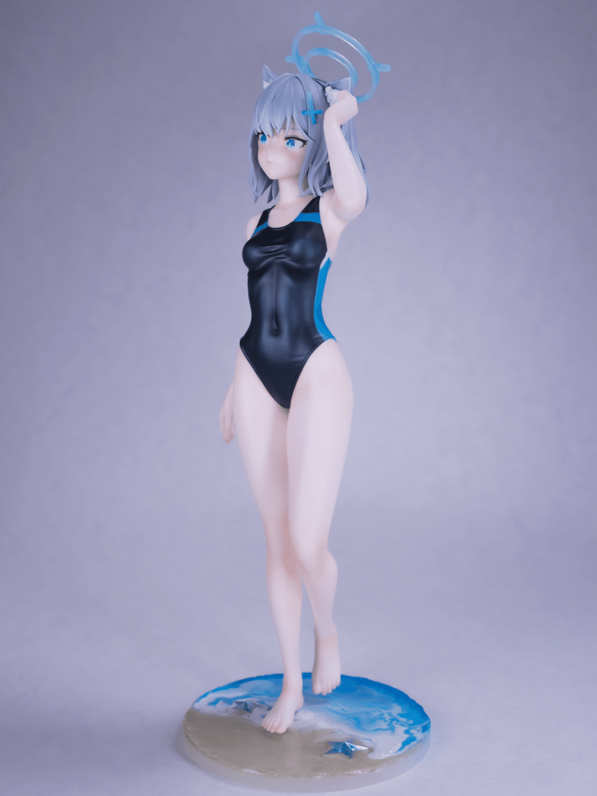 ブルーアーカイブ シロコ 競泳水着 ガレージキット塗装済み完成