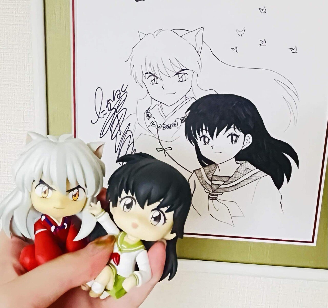 おーはしるい直筆イラストサイン色紙　まんがタイムラブリー　当選品 おーはしるい直筆イラストサイン色紙 まんがタイムラブリー 当選品