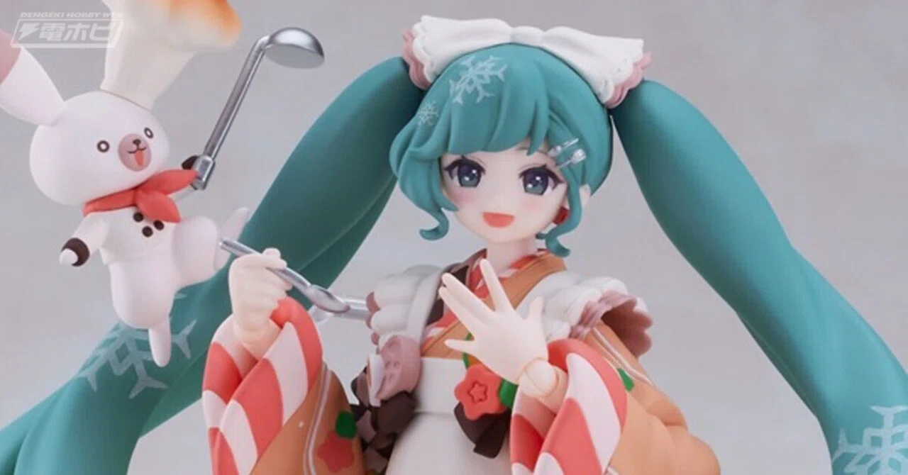和テイストの衣装が可憐な「figma 雪ミク 冬のごちそうver.」の監修中 