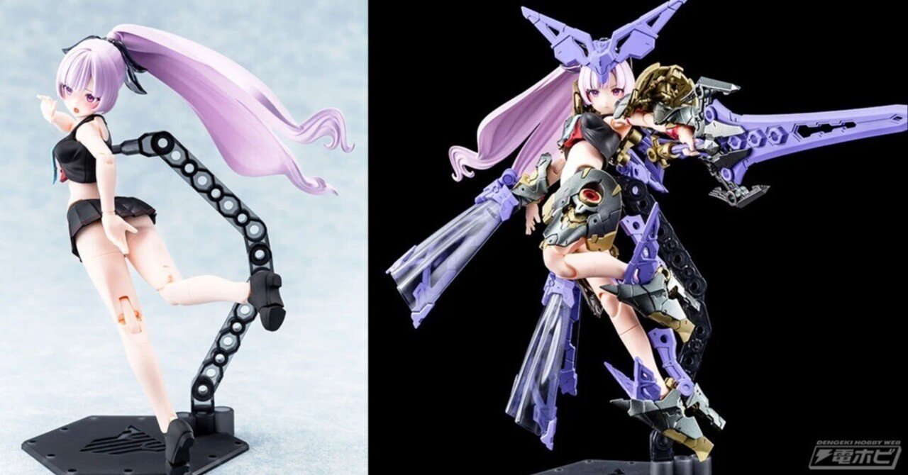 夜戦型をイメージしたガンメタリック装甲にチェンジ！『メガミデバイス