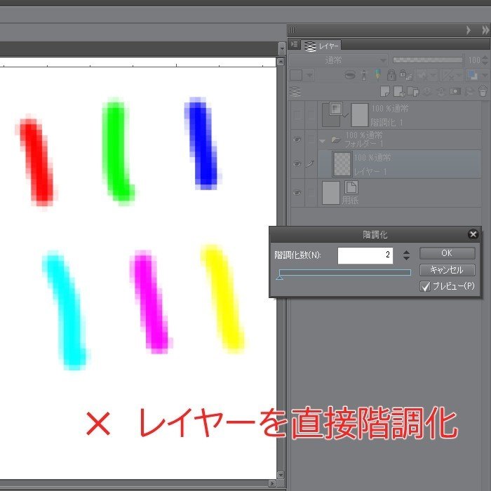 Clipの階調化の謎 Kwks Workshop Note