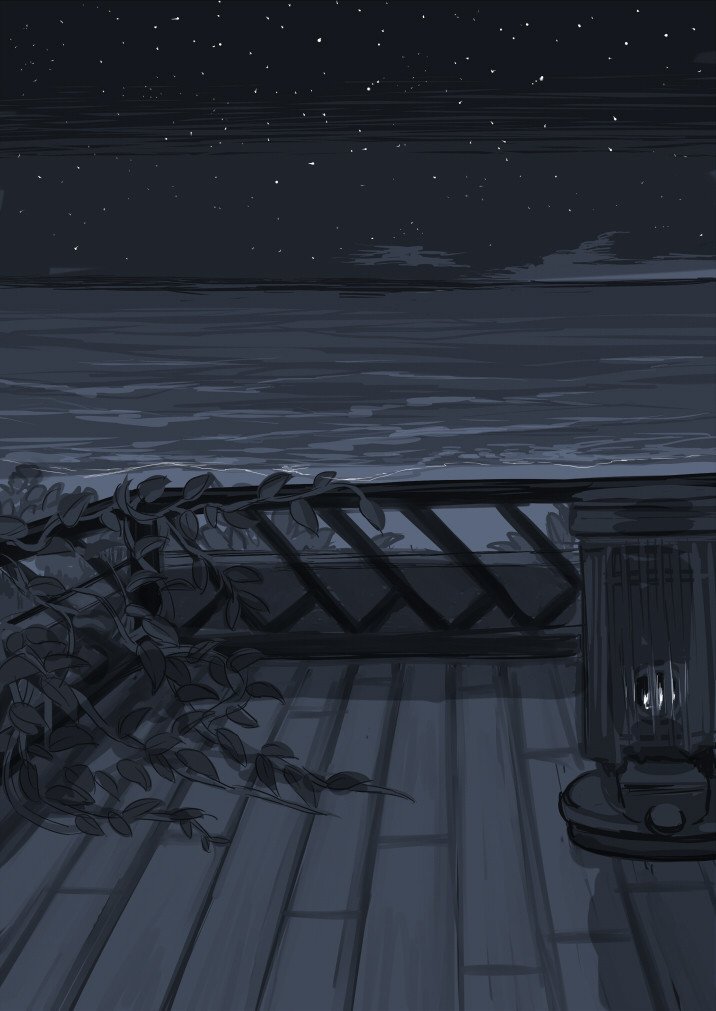 屋上から見える夜の海 ３ ミド Note