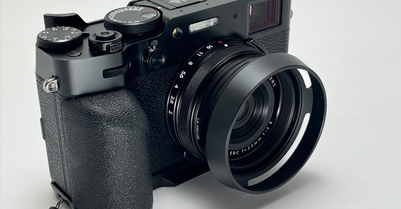 Fujifilm X100Ⅵ 本体　社外フード　レンズフィルター付き X100VIにレトロな見た目のレンズフードを付けてみた話｜KuroBox