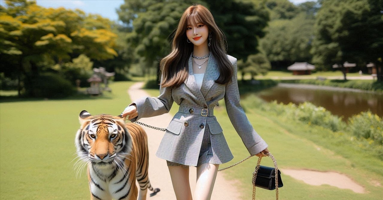 AIイラスト ペットと散歩?｜笑わせるセールスマン