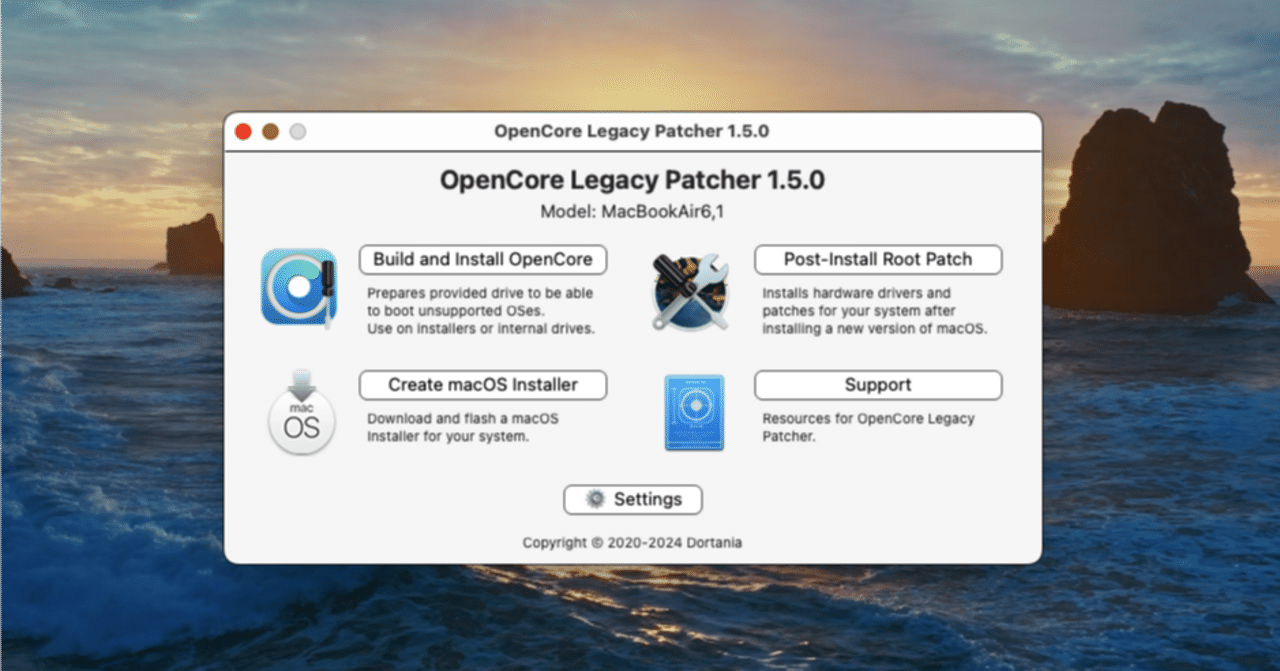 macbook air A1466 oclpでバージョン上げてます。 got-it-working-on-a-mid-2012-