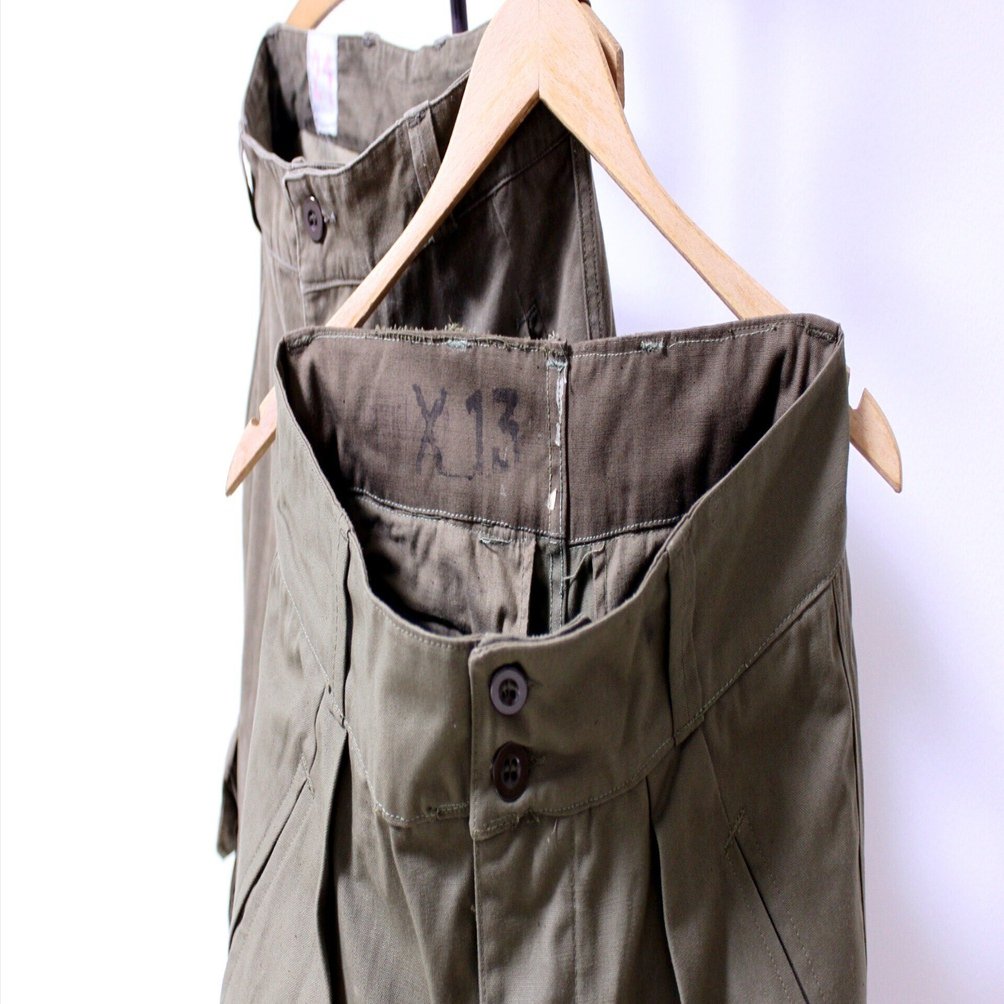 M47 ミリタリー フレンチヴィンテージ 希少移行期 前期 後期　50s 探してもみつからない古着 | 1955 FRENCH ARMY “Hopsack” M47 TROUSERS