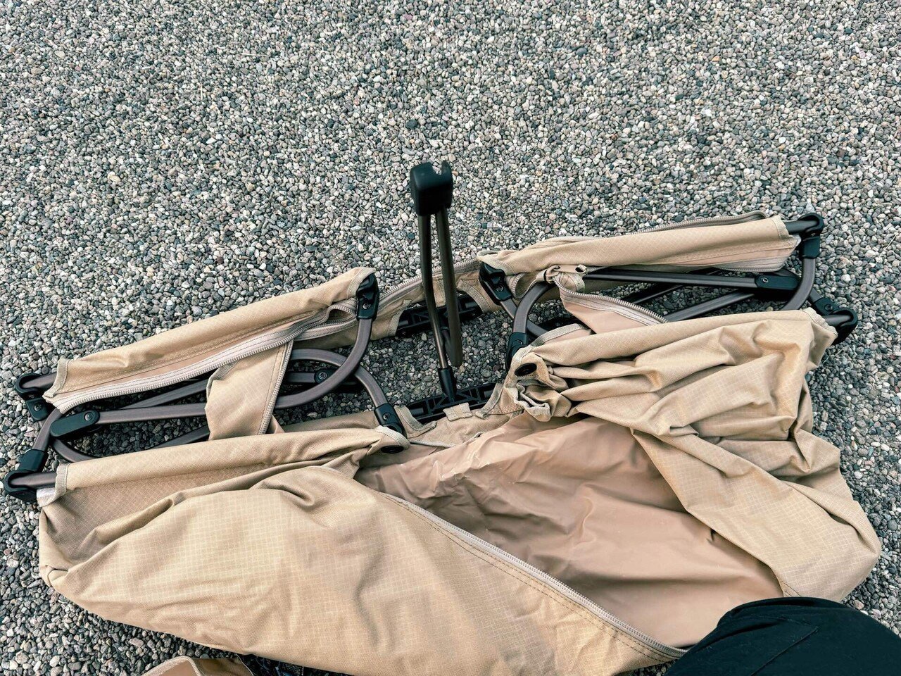 10秒で寝れる簡単組み立てコットが感動モノ。【TIMBER RIDGE キャンプ