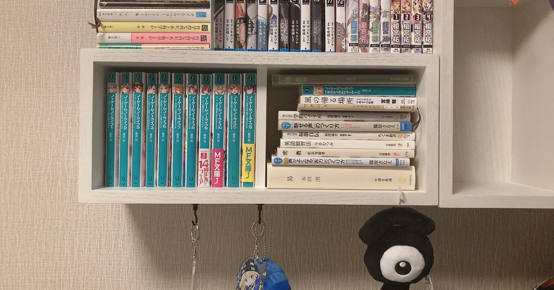 無印の壁掛け本棚が良いかんじ|海苔 無印の壁掛け本棚が良いかんじ|海苔