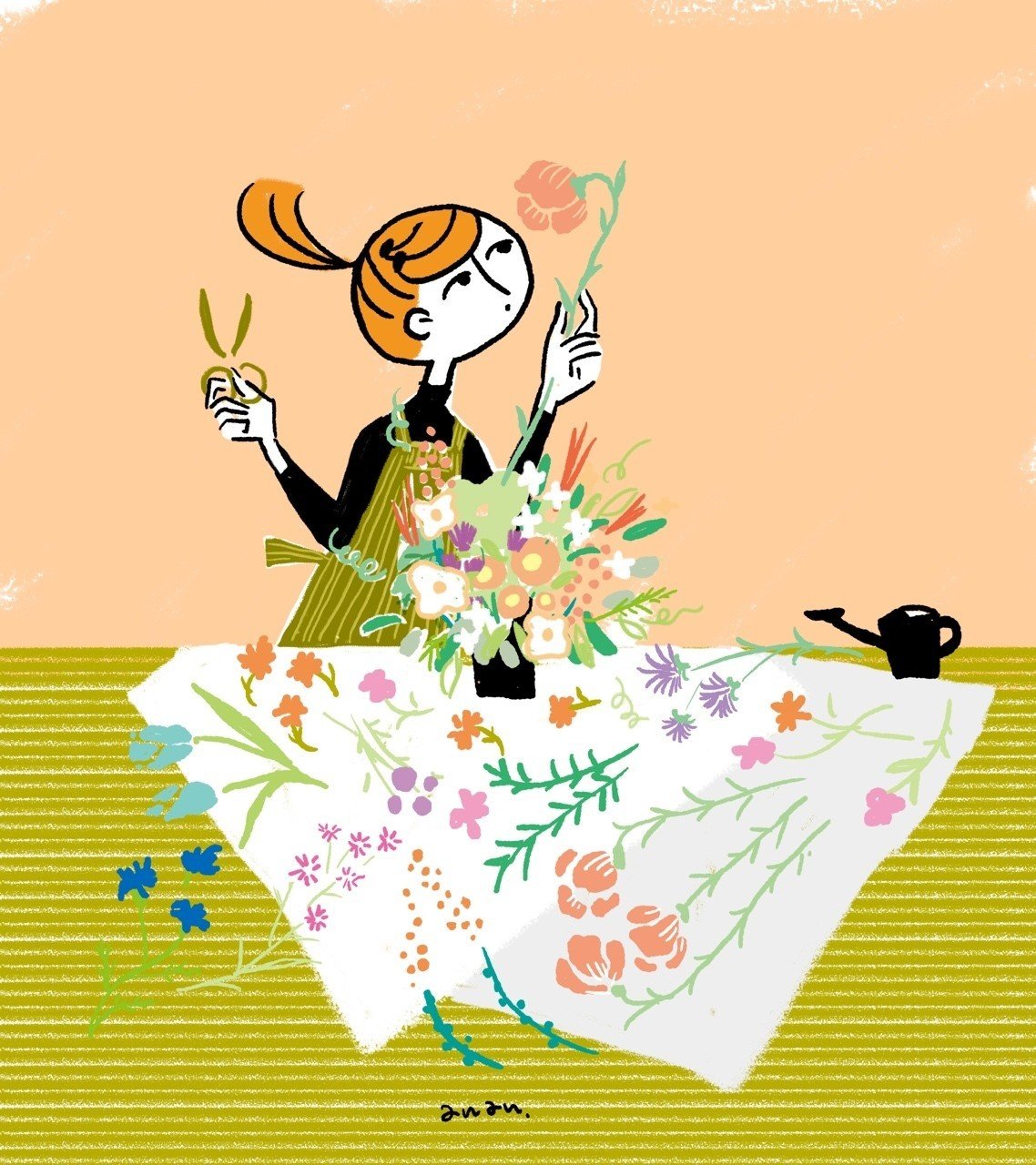 花のある部屋 あなんよーこ イラストレーター Note 花のある部屋 あなんよーこ イラストレーター Note
