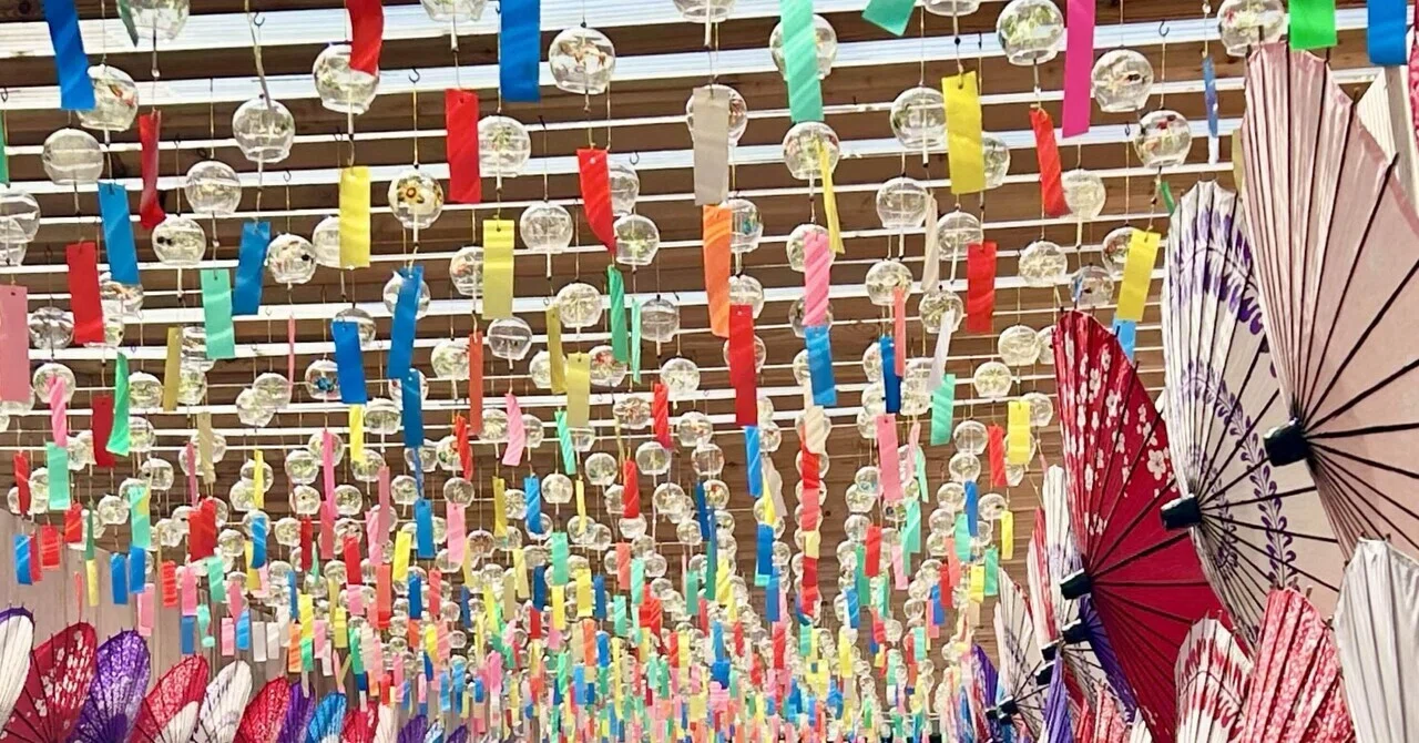 あれもこれもみんなはろうきてぃ4種類夏まつり風夜店ボールペン　ストラップ　風鈴 関ケ原ウォーランドの「風鈴まつり」｜いちり