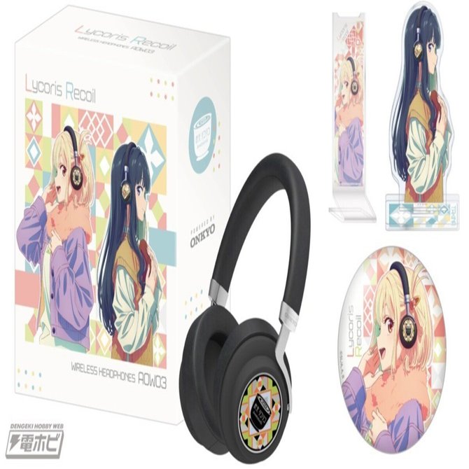 新品　ワイヤレスヘッドホン・スタンド ANIMA AOW03　リコリス・リコイル ONKYO DIRECT｜ワイヤレスヘッドホン ANIMA AOW03「リコリス・リコイル