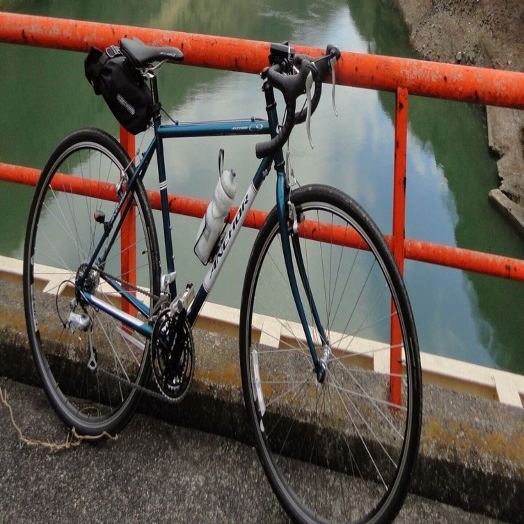 ANCHOR C9 シクロクロス クロモリ ブリヂストン 傷あり 実用車　青緑 ANCHOR C9 シクロクロス クロモリ ブリヂストン 傷あり 実用車 青緑