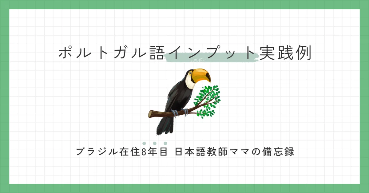先生なし、教科書なし。私が実践したポルトガル語インプット方法