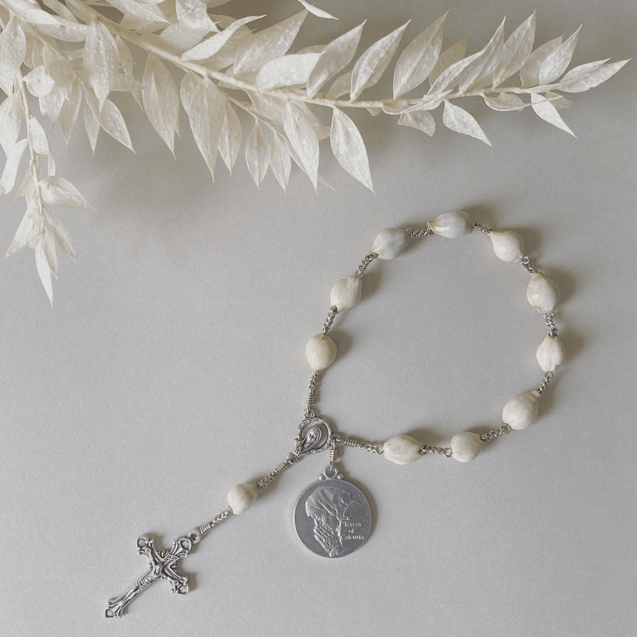 ☆ヨブの涙 ロザリオ☆Job's Tears Rosary マザー・テレサ ☆ヨブの涙 ロザリオ☆Job's Tears Rosary マザー・テレサの