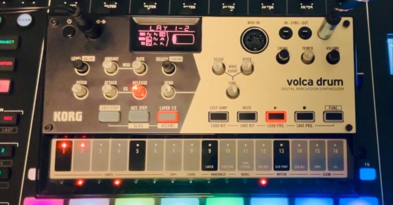 volca drum】メロディ演奏のやり方｜ウネウネノテ 〜 note de uneune 〜