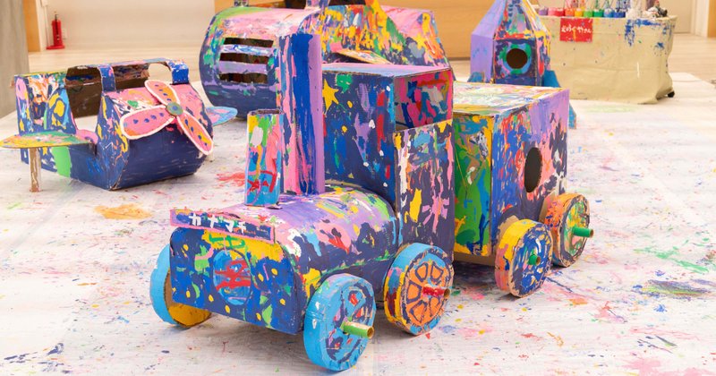 巨大ダンボール造形ペイント｜アトリエヤマダ（株）のワクワクをカタチ