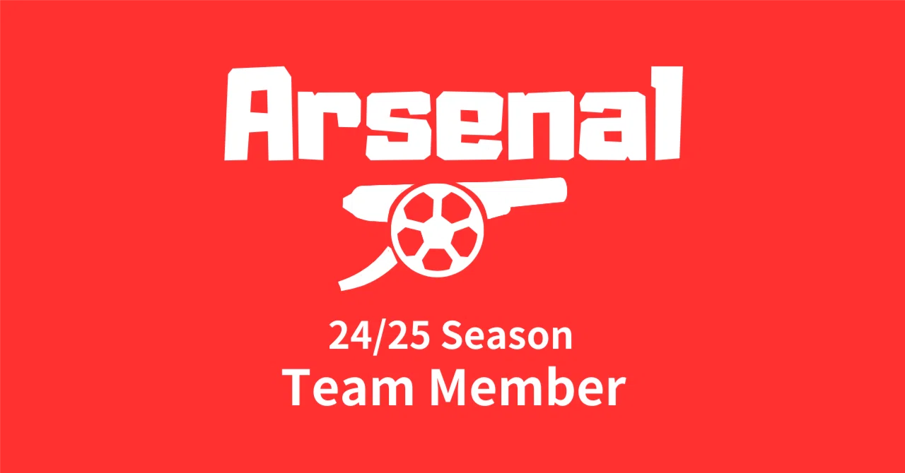 24/25 アーセナル チームメンバー｜kohchan＠gooner Info