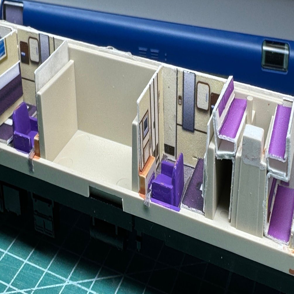 3009 北斗星 ロイヤル・デュエット「オロハネ25-554」内装クラフト