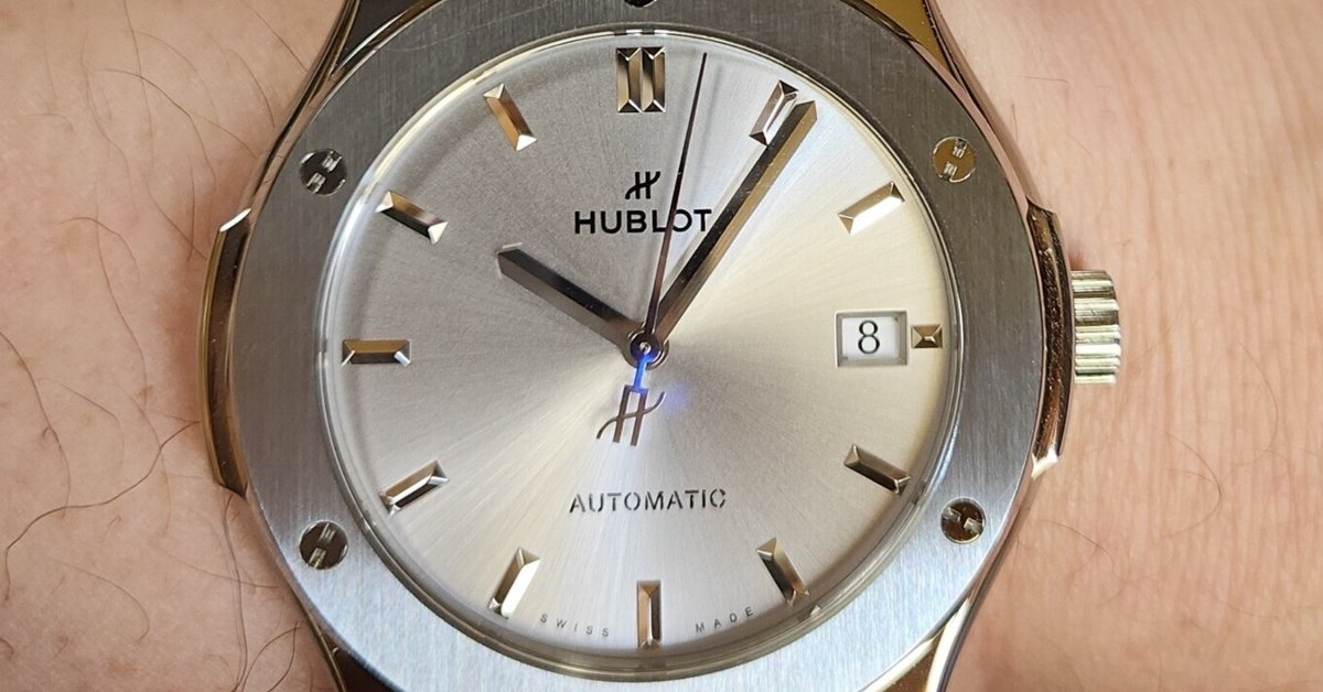 正規店購入　美品　Hublot クラシックフュージョン　グレー　自動巻き時計 Classic Fusion Essential Grey 42 mm | Hublot