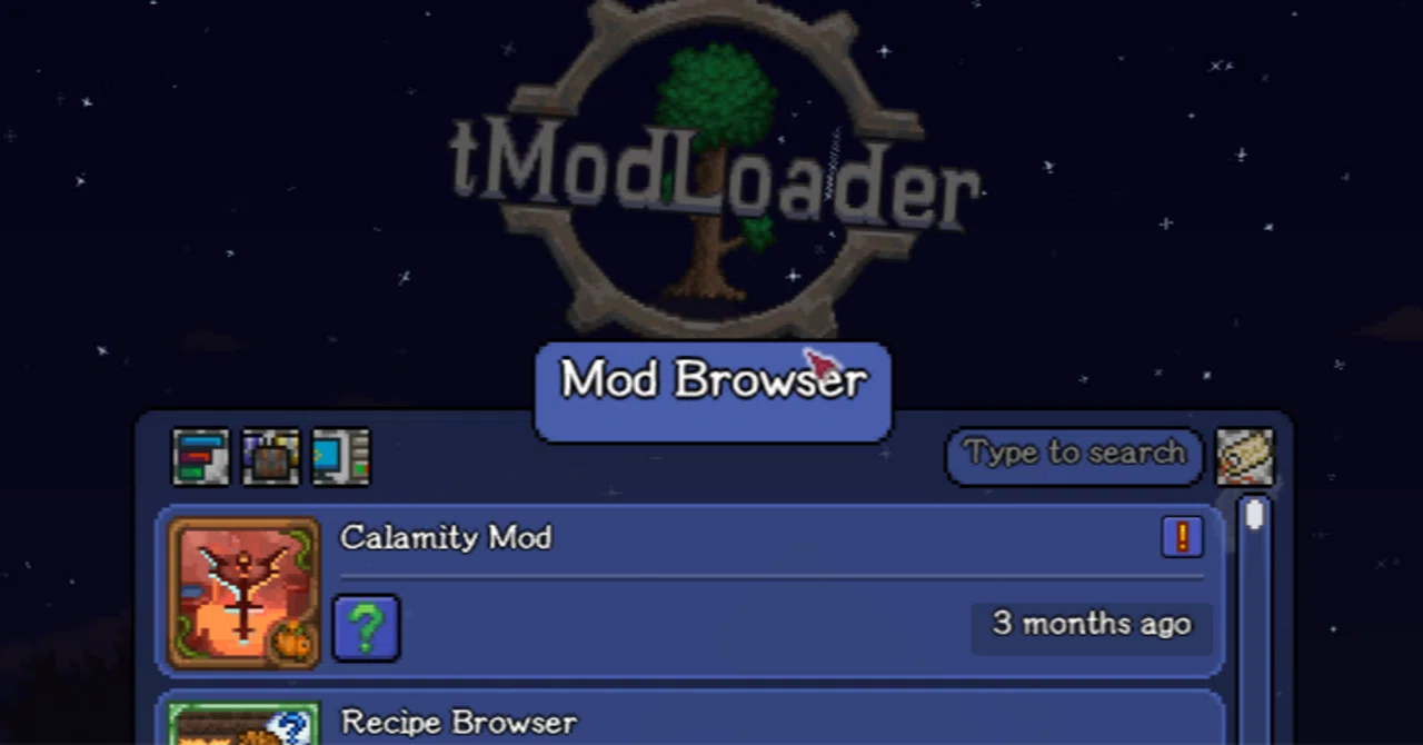 Mod入りTerraria（tModLoader）を久々に起動する際の作業事項｜黄燐☢
