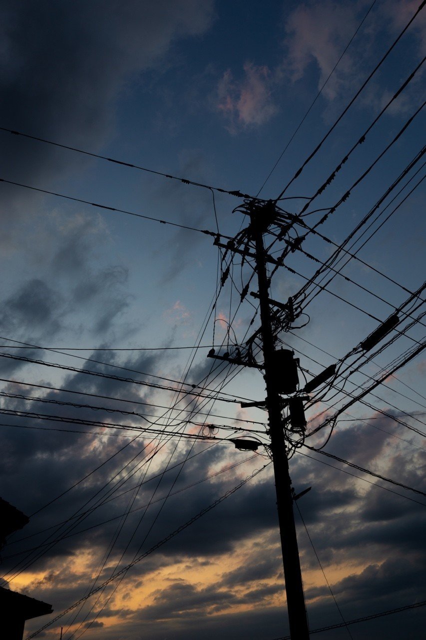 散歩写真 夕空 くろねこ Note