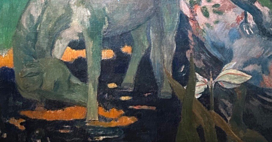 子供のためのオルセー美術館(138)白い馬の息づかい/ゴーギャン・神秘の