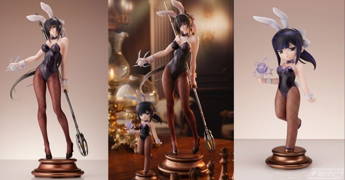 オーバーロード』美貌の戦闘メイド「ナーベラル・ガンマ」がバニーガール姿でフィギュア化！氷のような眼差しを向ける表情に注目！「so-bin」氏ver.と「じゅうあみ」氏ver.の2種を同時展開｜電撃ホビーウェブ  note臨時出張所