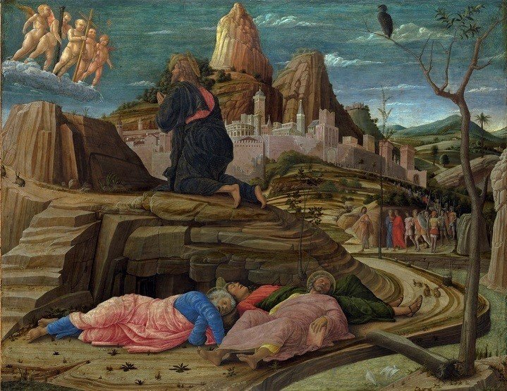 The Agony in the Garden by Andrea Mantegna オリーブ山　イエス　JESUS (3)