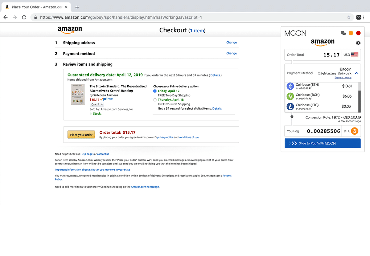 bitcoinをアマゾンで。スタートアップMoonがブラウザ拡張で実現｜ForeginNewsCurator