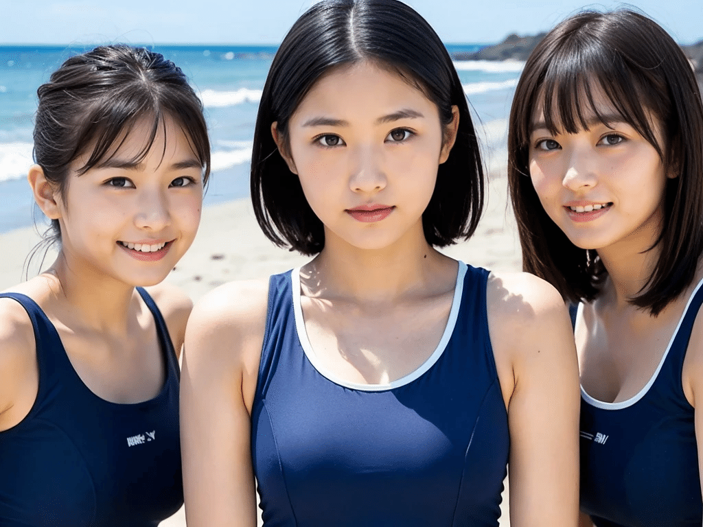 AI　スクール水着　熟女 AI美女 スクール水着 AI 写真集 ３０枚入り｜AI art 美女