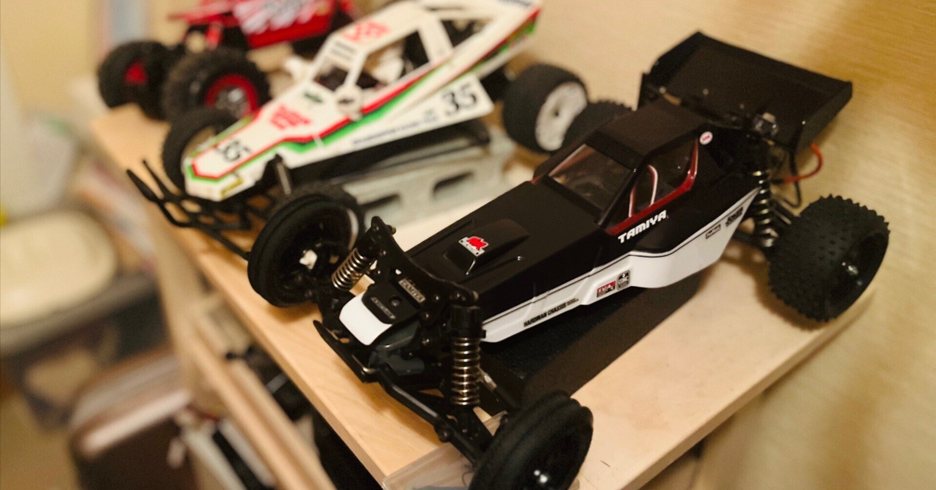 タミヤ DT03レーシングファイター オプション多数 部屋外未走行 タミヤ